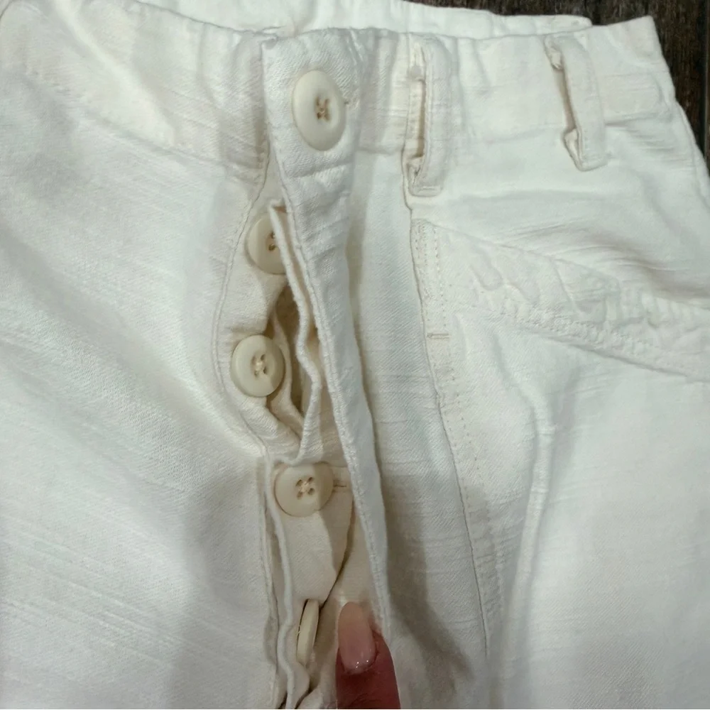 Free People | White Cargo Pants